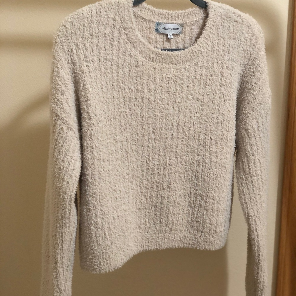 Fuzzy Crop Top Sweater